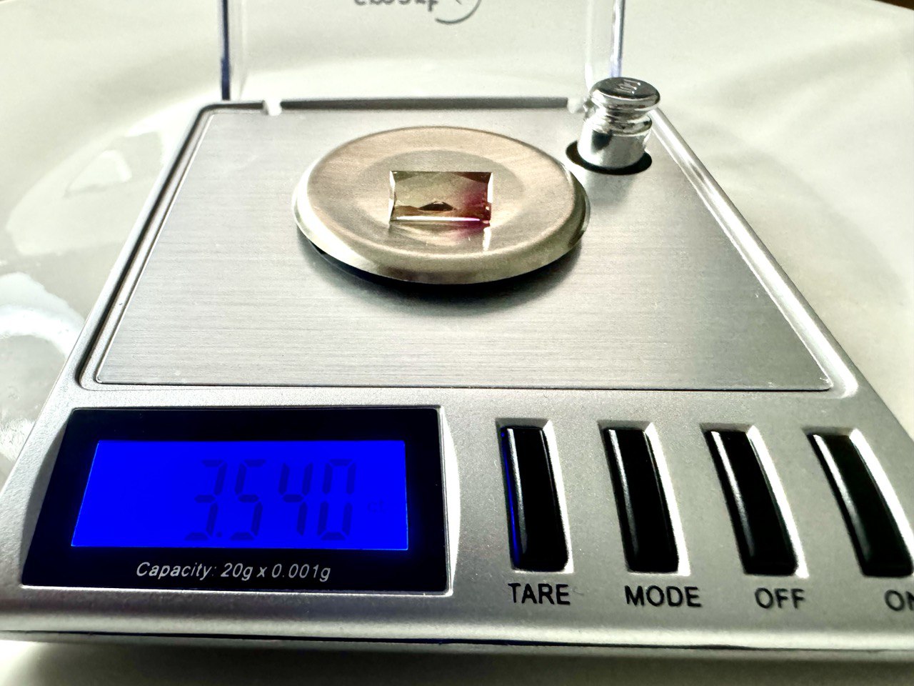 3.54 Carat- Congo Tourmaline- Pale Green to Pink Secondary image