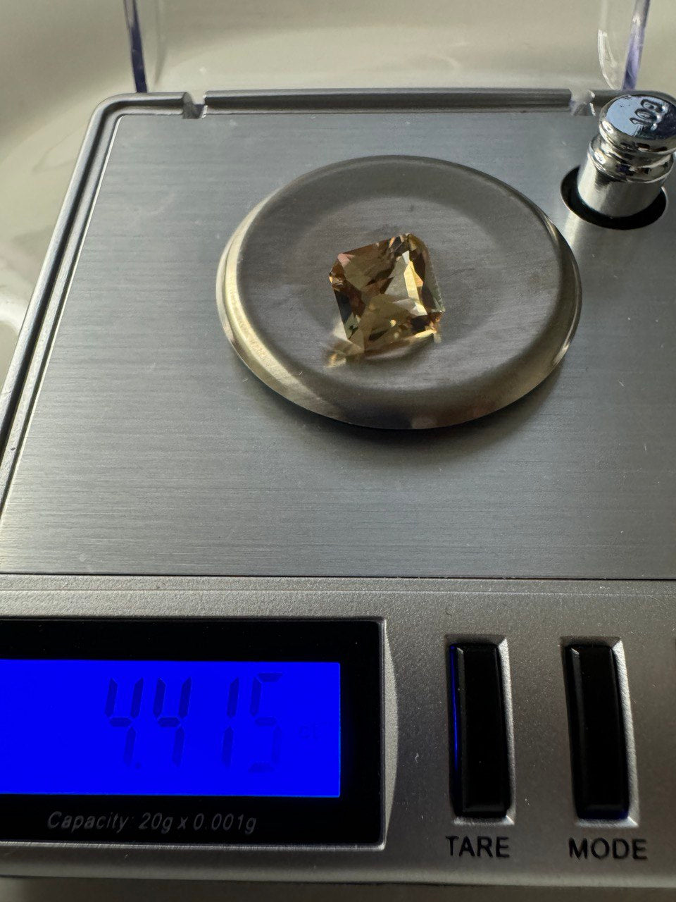 4.415 Carat- Congo Tourmaline- Pale pink -champagne Secondary image