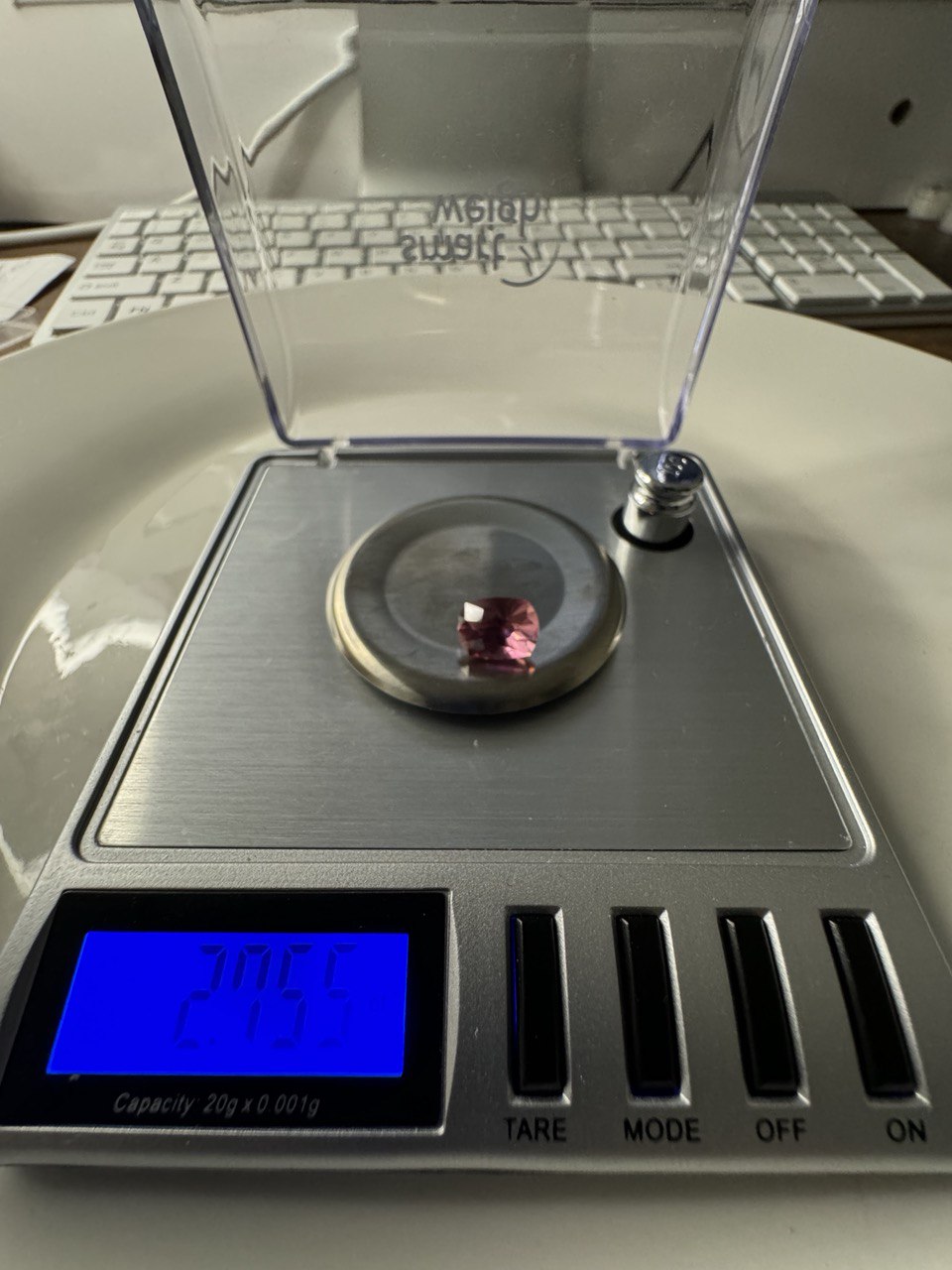 2.755 Carat- Congo Tourmaline- Fancy Pink Secondary image