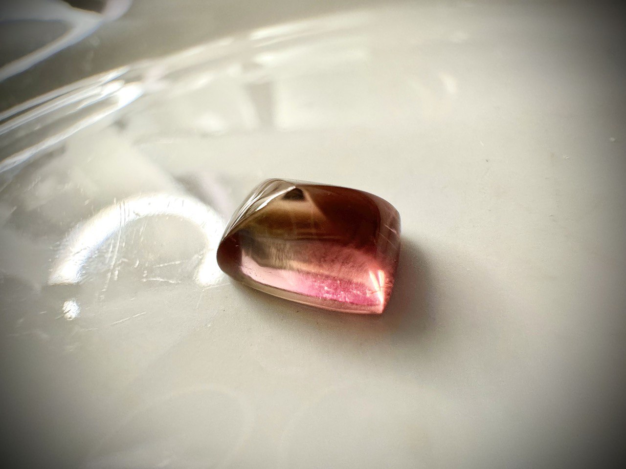 4.620 Carat- Congo Tourmaline Sugarloaf- Bi-Color Main image