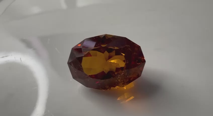 7.835 Carat- Tanzanian Hessonite Garnet- Deep Orange