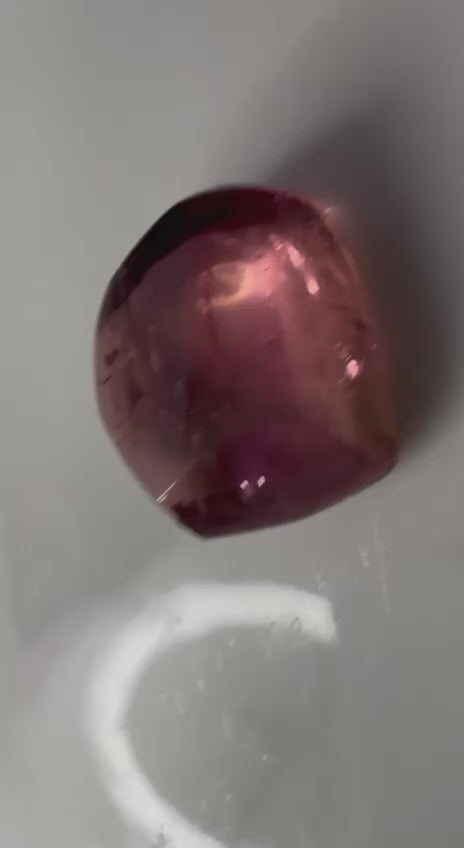 8.275 Carat- Congo Tourmaline Freeform Cabachon- Vivid Pink