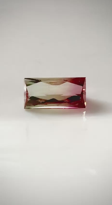 3.54 Carat- Congo Tourmaline- Pale Green to Pink
